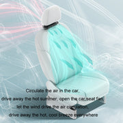 Car Turbine High Wind USB Plug-in Seat Back Fan(CF03 Black)