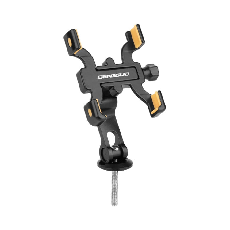 BENGGUO Bicycle Aluminum Alloy Four-claw Cycling Mobile Phone Holder, Model: Stem Style - Holders by BENGGUO | Online Shopping South Africa | PMC TechLife | Buy Now Pay Later Mobicred