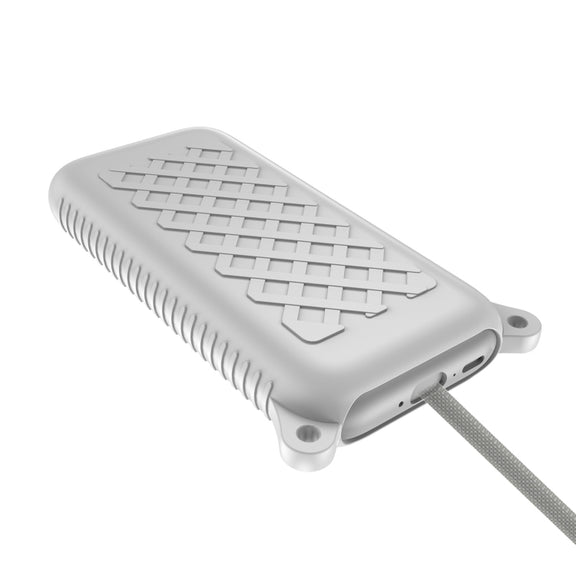 For Apple Vision Pro Battery Protective Case Silicone Cover(White)