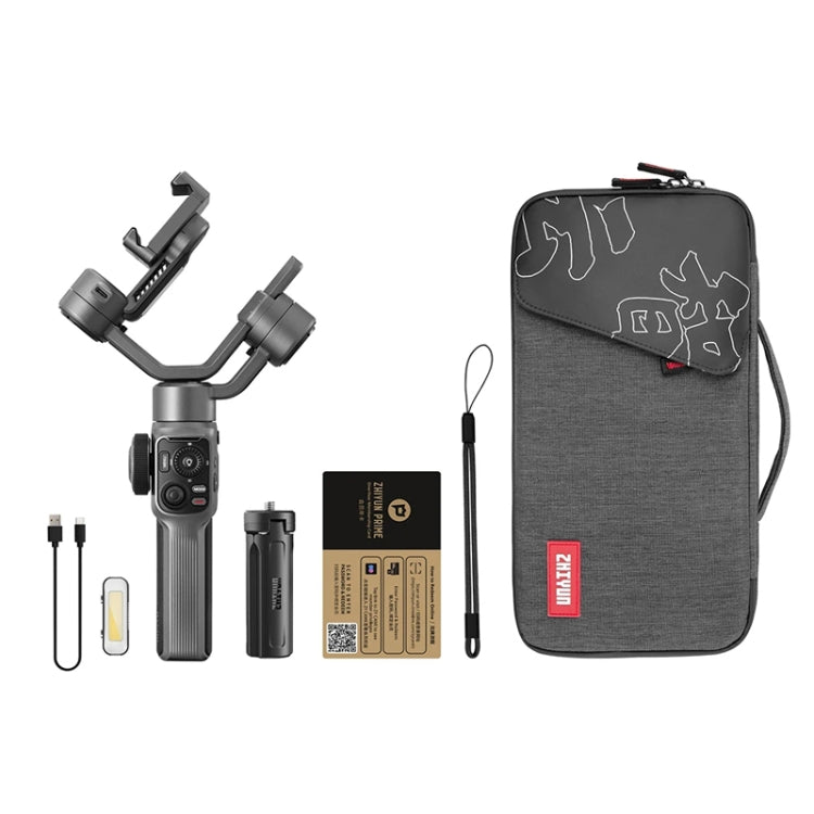 ZHIYUN Smooth 5S 3-Axis Smartphone Handheld Gimbals Stabilizer, Spec: Combo Black - Handheld Gimbals by ZHIYUN | Online Shopping South Africa | PMC TechLife | Buy Now Pay Later Mobicred