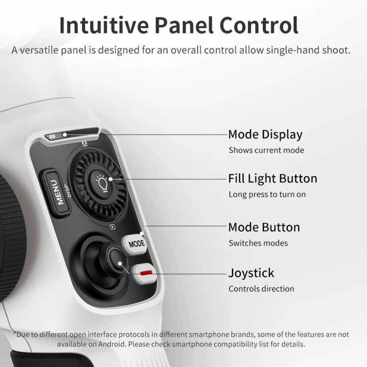 ZHIYUN Smooth 5S 3-Axis Smartphone Handheld Gimbals Stabilizer, Spec: Standard Black - free shipping - PMC TechLife - Order now!