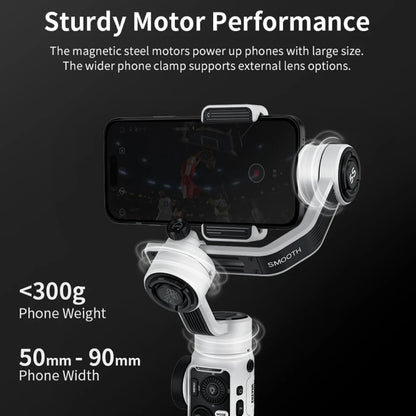 ZHIYUN Smooth 5S 3-Axis Smartphone Handheld Gimbals Stabilizer, Spec: Standard White - free shipping - PMC Jewellery - Order now!