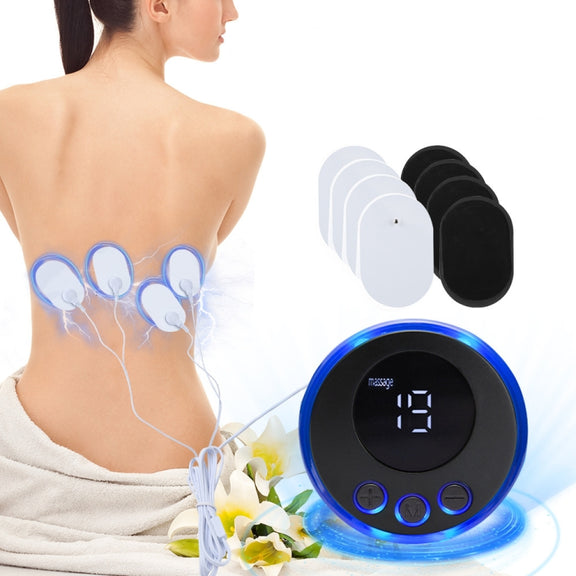 SC-195B Mini Cervical Massage Stickers EMS Pulse Meridian Therapy Instrument, Spec: 2-In-1 Upgrade Jack