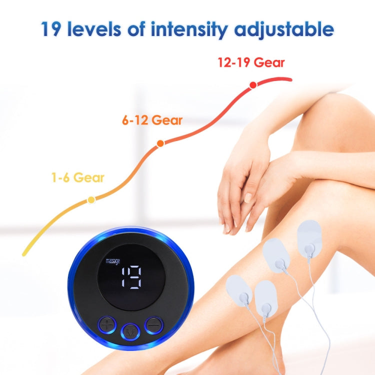 SC-195B Mini Cervical Massage Stickers EMS Pulse Meridian Therapy Instrument, Spec: 4-In-1 Upgrade Jack