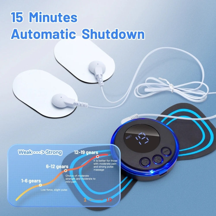 SC-195B Mini Cervical Massage Stickers EMS Pulse Meridian Therapy Instrument, Spec: 4-In-1 Remote Upgrade