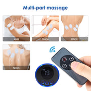SC-195B Mini Cervical Massage Stickers EMS Pulse Meridian Therapy Instrument, Spec: 2-In-1 Remote Upgrade Jack