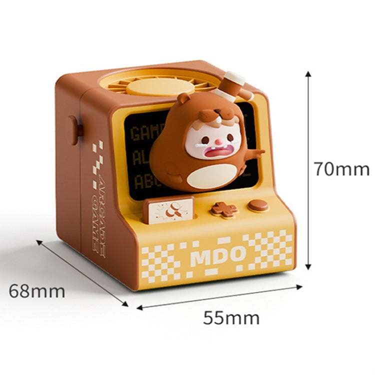 Cartoon Game Console Shape USB Charging Portable Bladeless Halter Fan(Panda Boxer) - Electric Fans by PMC TechLife | Online Shopping South Africa | PMC TechLife | Buy Now Pay Later Mobicred