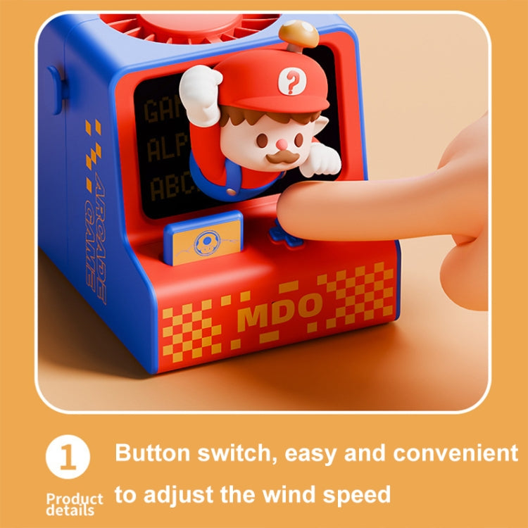 Cartoon Game Console Shape USB Charging Portable Bladeless Halter Fan(Panda Boxer) - Electric Fans by PMC TechLife | Online Shopping South Africa | PMC TechLife | Buy Now Pay Later Mobicred