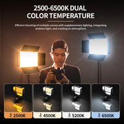 Pixel  P30 20W 2500-6500K 2400Lux Dual Color Temperature Photography Fill Light Standard Set
