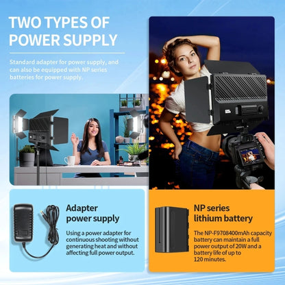 Pixel  P30 20W 2500-6500K 2400Lux Dual Color Temperature Photography Fill Light Standard Set - free shipping - PMC Jewellery - Order now!
