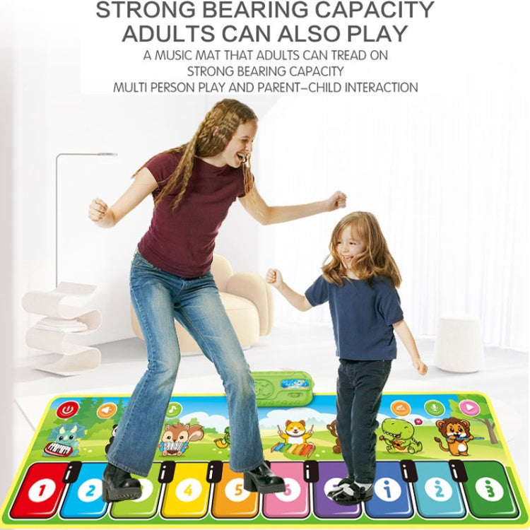 110x36cm Children Piano Mat Footsteps Music Dancing Blanket Parent-Child Multifunctional Game Blanket