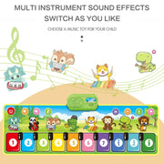 110x36cm Children Piano Mat Footsteps Music Dancing Blanket Parent-Child Multifunctional Game Blanket