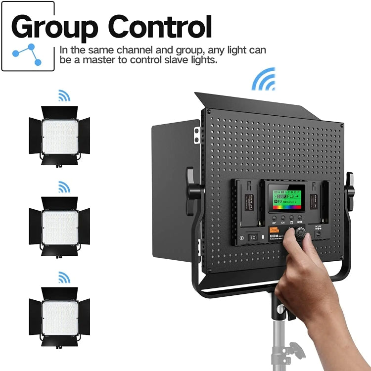 Pixel K80 RGB 45W 2600-10000K 552 LEDs Photography Fill Light Panel Lamp With LCD Display,US Plug Standard Set - free shipping - PMC Jewellery - Order now!