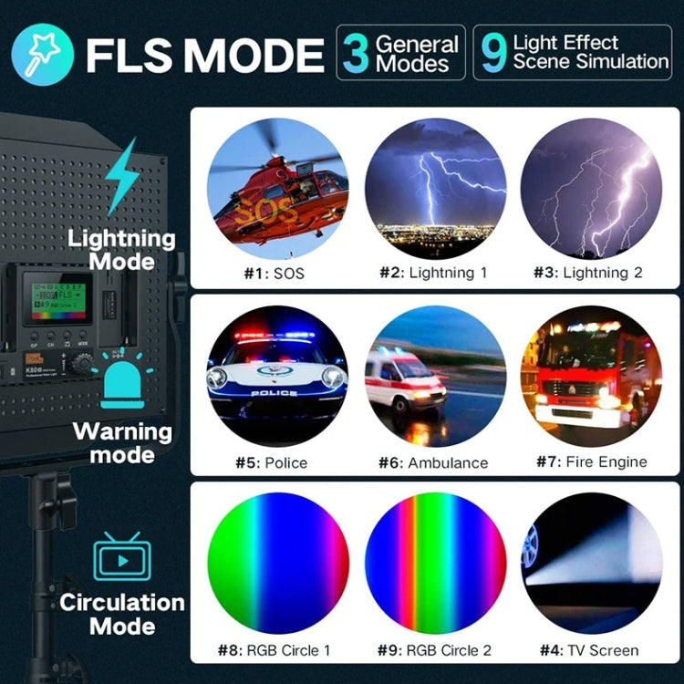 Pixel K80 RGB 45W 2600-10000K 552 LEDs Photography Fill Light Panel Lamp With LCD Display,US Plug Standard Set - free shipping - PMC Jewellery - Order now!