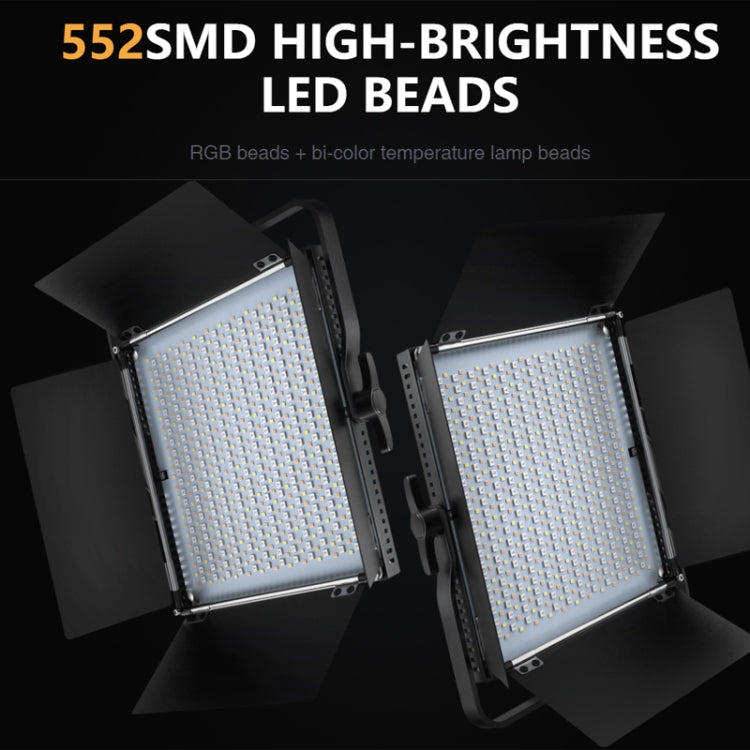 Pixel K80 RGB 45W 2600-10000K 552 LEDs Photography Fill Light Panel Lamp With LCD Display,US Plug Standard Set - free shipping - PMC Jewellery - Order now!