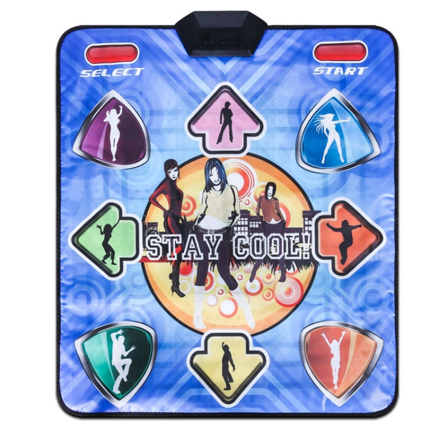 USB Wired Dancing Mat Electronic Music Game Pad Toy To PC(Cool Blue)