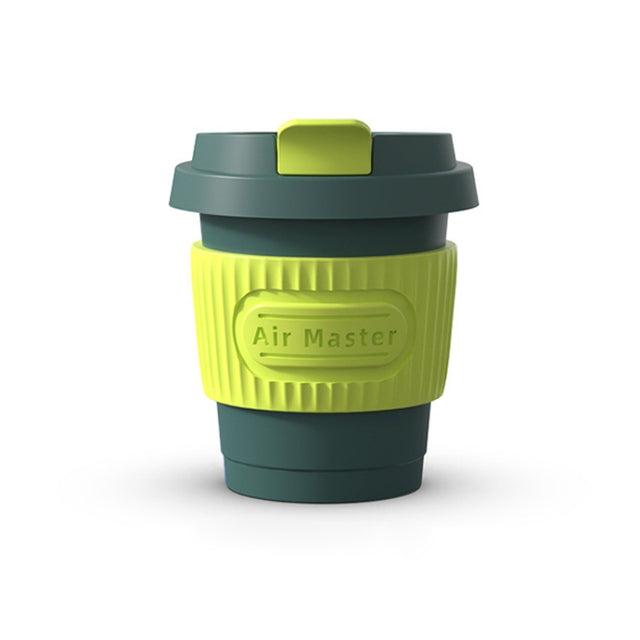 BEN.JACK Coffee Cup Car Perfume Air Conditioner Air Outlet Aromatherapy Ornaments(Dark Night Green+Fluorescent Green)