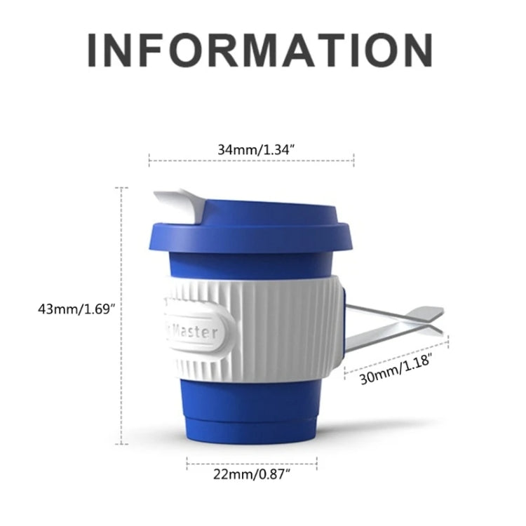 BEN.JACK Coffee Cup Car Perfume Air Conditioner Air Outlet Aromatherapy Ornaments(Klein Blue+White) - Air Freshener by BEN.JACK | Online Shopping South Africa | PMC TechLife | Buy Now Pay Later Mobicred