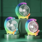 F11 USB Charging Cool Marquee Desktop Portable Fan(Mint Green)