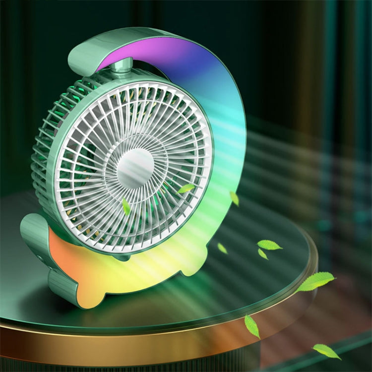 F11 USB Charging Cool Marquee Desktop Portable Fan(Mint Green) - Electric Fans by PMC TechLife | Online Shopping South Africa | PMC TechLife | Buy Now Pay Later Mobicred