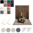 2pcs 60cm Double-Sided Background Board + 7pcs Backdrop Paper Photography Props Set, Spec: Set 5 - Solid Color by PMC TechLife | Online Shopping South Africa | PMC TechLife | Buy Now Pay Later Mobicred
