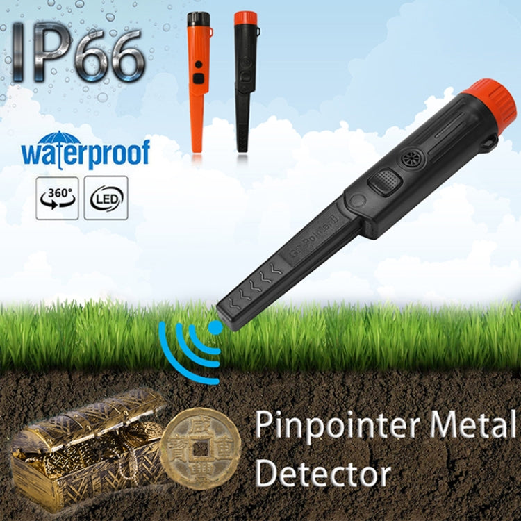 Mini Water-resistant Handheld Metal Positioning Rod Detector(Orange)
