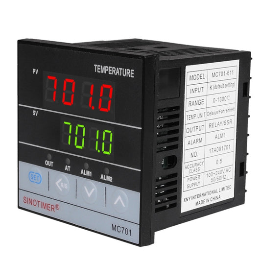 SINOTIMER MC701 Universal Input Short Case PID Intelligent Temperature Controller Meter Heating Cooling Relay SSR Solid State Output - free shipping - PMC Jewellery - Order now!