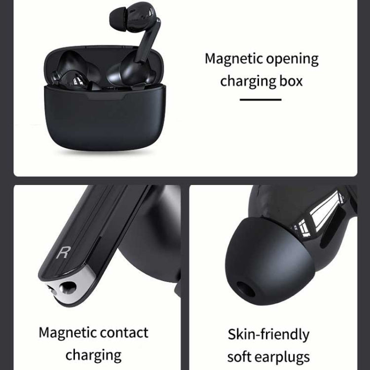 Hishell Y113 Smart Voice Translator Earphone Wireless Earbuds Real Time Instant Online 40 Languages Translate Earphone(Black)