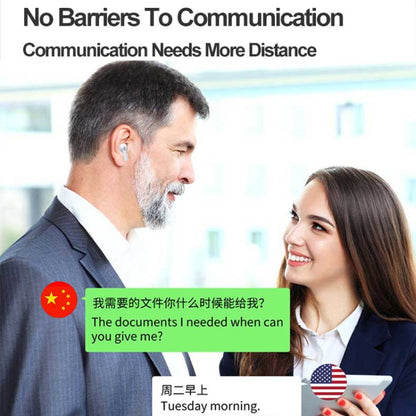 Hishell Y113 Smart Voice Translator Earphone Wireless Earbuds Real Time Instant Online 40 Languages Translate Earphone(Black) - free shipping - PMC Jewellery - Order now!