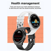 GT3Pro 1.28-Inch Wellness Tracking Bluetooth Call Smart Watch With NFC, Color: Brown Leather
