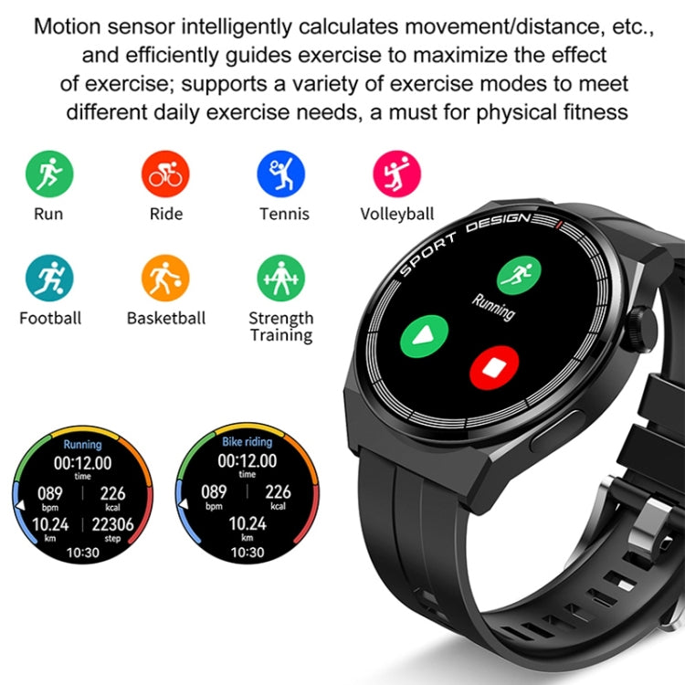 GT3Pro 1.28-Inch Health Monitoring Bluetooth Call Smart Watch With NFC, Color: Brown Leather - free shipping - PMC TechLife - Order now!