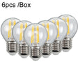 6pcs /Box G45 Bulb LED Lamp Fixture Illuminator Vintage Filament Lights, Style: Transparent Large Screw(220V 4W) - LED Blubs & Tubes by PMc TechLife | Online Shopping South Africa | PMc TechLife | Buy Now Pay Later Mobicred