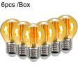 6pcs /Box G45 Bulb LED Lamp Fixture Illuminator Vintage Filament Lights, Style: Gold Large Screw(220V 4W) - LED Blubs & Tubes by PMc TechLife | Online Shopping South Africa | PMc TechLife | Buy Now Pay Later Mobicred