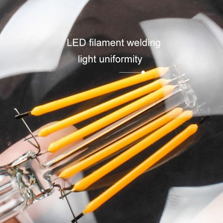 6pcs /Box G45 Bulb LED Lamp Fixture Illuminator Vintage Filament Lights, Style: Transparent Large Screw(220V 4W)