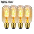 4pcs /Box T45 LED Lamp Fixture Illuminator Vintage Lights, Power: 120V 25W(Spiral Gold) - LED Blubs & Tubes by PMc TechLife | Online Shopping South Africa | PMc TechLife | Buy Now Pay Later Mobicred