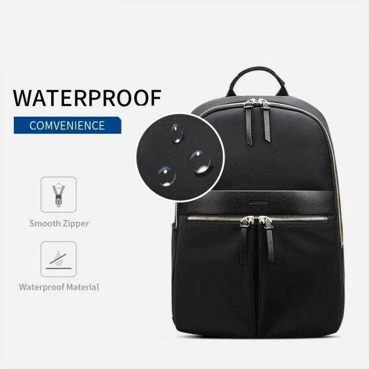Bopai 14-inch Laptop Casual Lightweight Water-resistant Backpack(Pink)