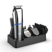 MARSKE 6 In 1 Hair Clipper Grooming Set Rechargeable Razor Carving Nose Hair Trimmer EU Plug