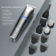 MARSKE 6 In 1 Hair Clipper Grooming Set Rechargeable Razor Carving Nose Hair Trimmer EU Plug
