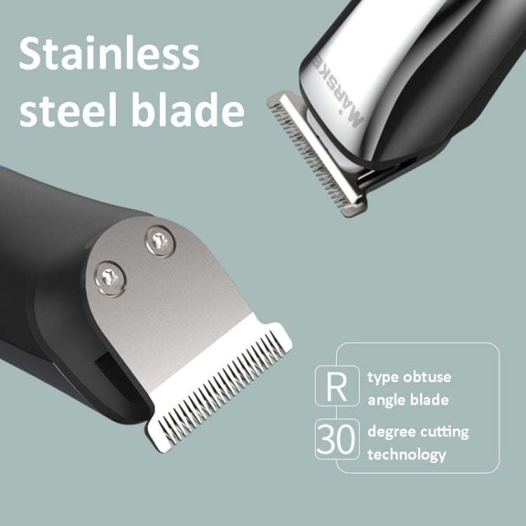 MARSKE 6 In 1 Hair Clipper Grooming Set Rechargeable Razor Carving Nose Hair Trimmer US Plug - free shipping - PMC Jewellery - Order now!