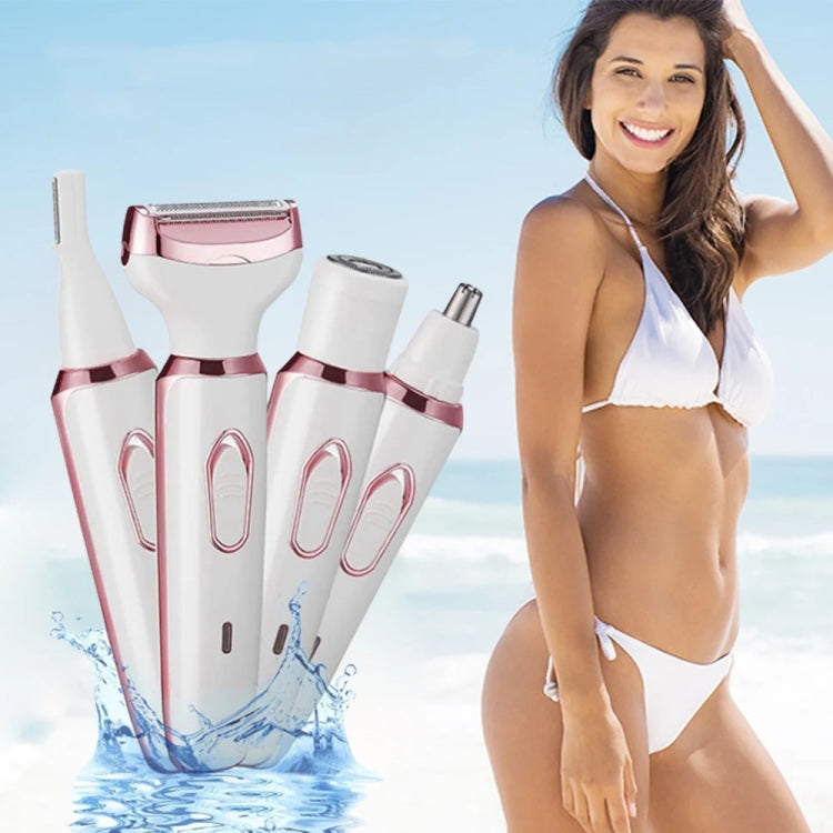 SONAX PRO SN-8666  4-in-1 Ladies Shaving Washable Rechargeable Hair Removal Device(White) - free shipping - PMC Jewellery - Order now!