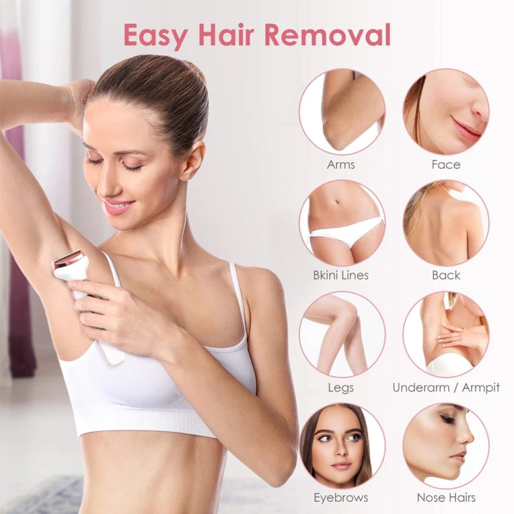 SONAX PRO SN-8666  4-in-1 Ladies Shaving Washable Rechargeable Hair Removal Device(White) - free shipping - PMC Jewellery - Order now!