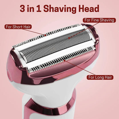 SONAX PRO SN-8666  4-in-1 Ladies Shaving Washable Rechargeable Hair Removal Device(White) - free shipping - PMC Jewellery - Order now!