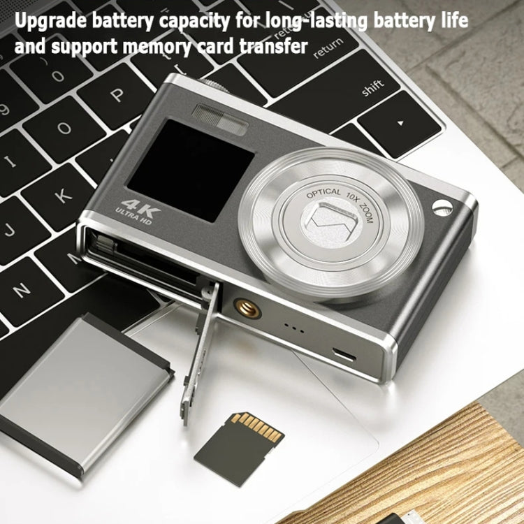 4K HD Optical Zoom Digital Camera 60MP Dual Screen Selfie Camera, No Memory(White) - Video Cameras by PMC TechLife | Online Shopping South Africa | PMC TechLife | Buy Now Pay Later Mobicred