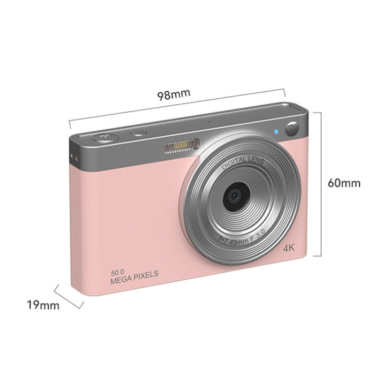 50 MP HD Camera 4K Video Retro Vlog Self-Shooting Camera(Black)