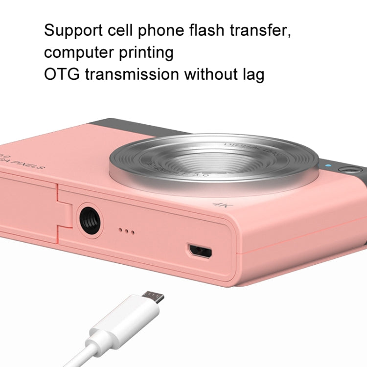 50 MP HD Camera 4K Video Retro Vlog Self-Shooting Camera(White) - Video Cameras by PMC TechLife | Online Shopping South Africa | PMC TechLife | Buy Now Pay Later Mobicred