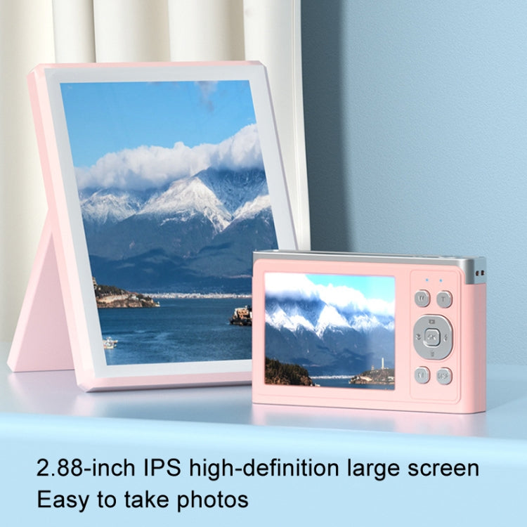 50 MP HD Camera 4K Video Retro Vlog Self-Shooting Camera(Pink)