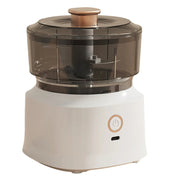 JRQ-01 Home Wireless Electric Meat Grinder Kitchen Garlic Pounder, Size: Electroplated Double-click(White)
