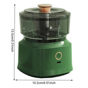 JRQ-01 Home Wireless Electric Meat Grinder Kitchen Garlic Pounder, Size: Electroplated Double-click(Green)