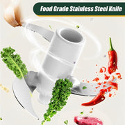 JRQ-01 Home Wireless Electric Meat Grinder Kitchen Garlic Pounder, Size: Double-click(Green)