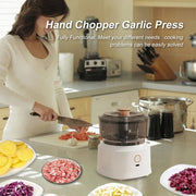 JRQ-01 Home Wireless Electric Meat Grinder Kitchen Garlic Pounder, Size: Long-press(Green)